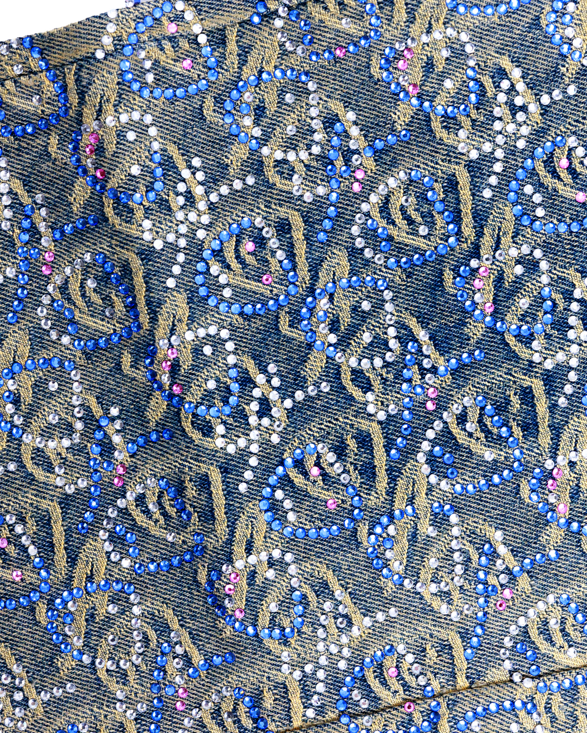 Asaali Rhinestone Jacquard Denim