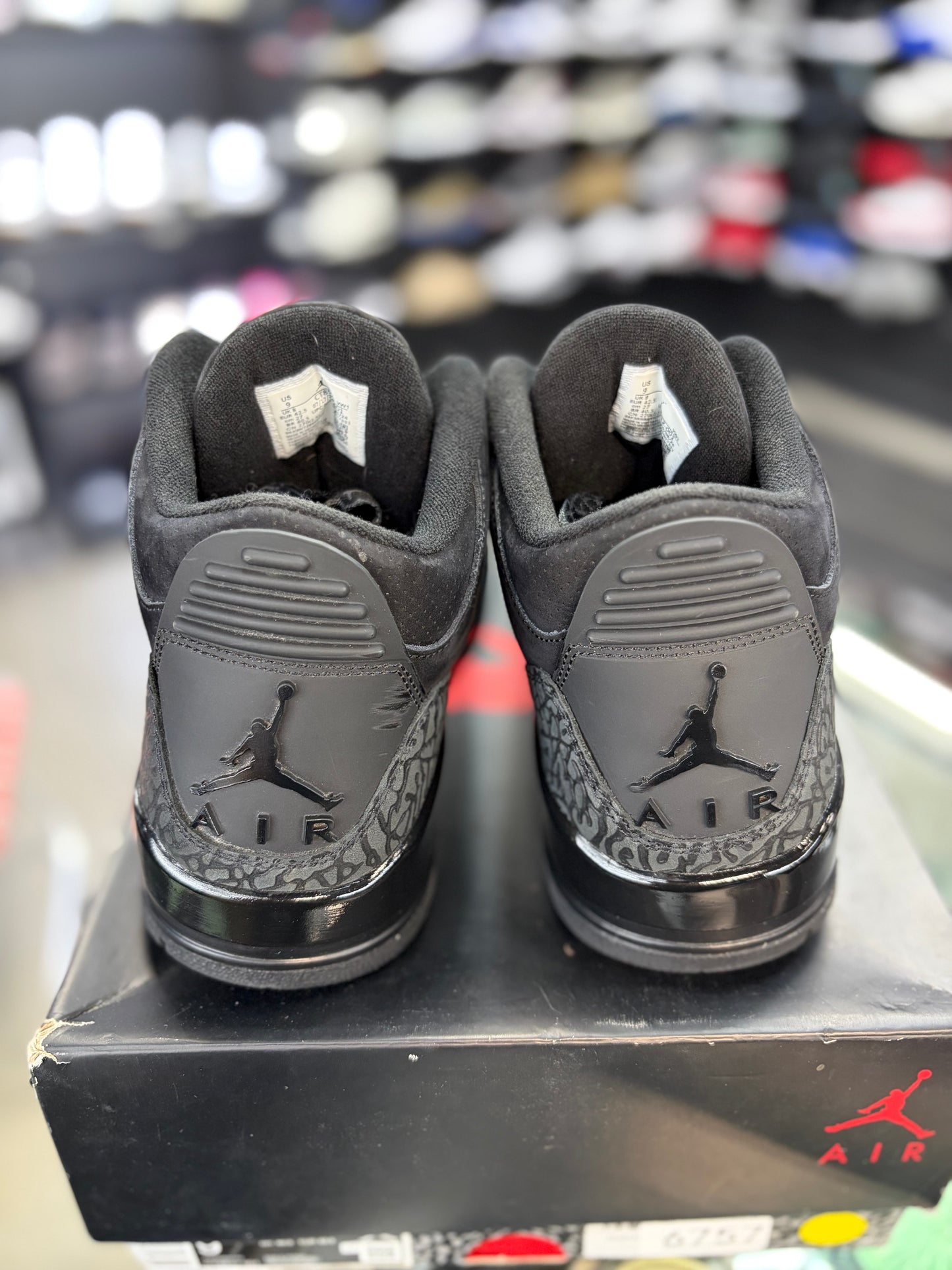 Jordan 3 “Black Cat” Size 9