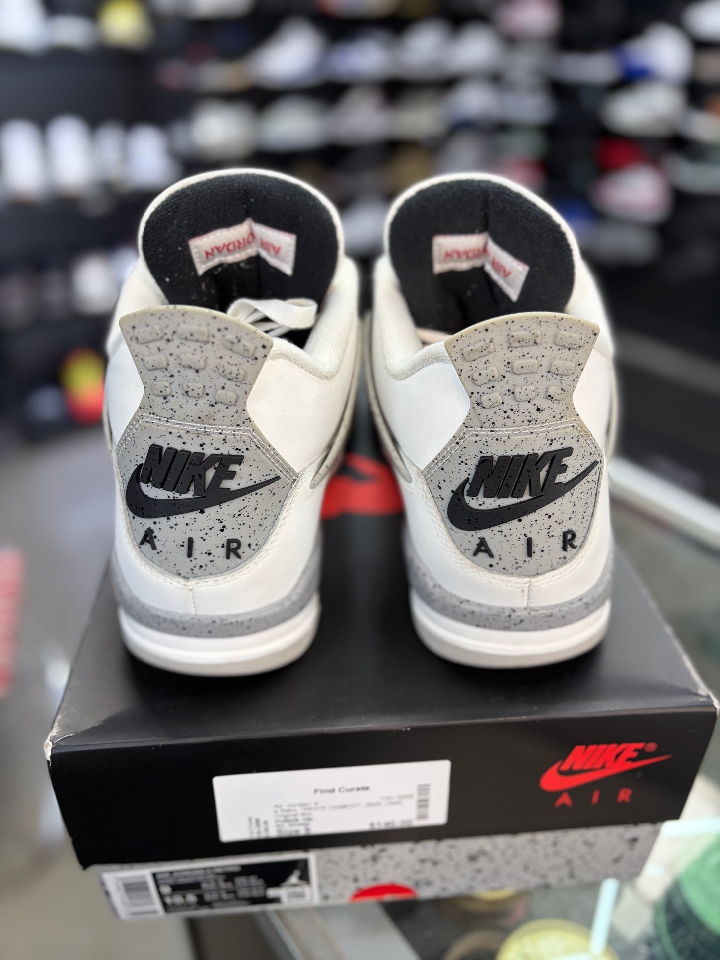 Jordan 4 “White Cement” Size 9