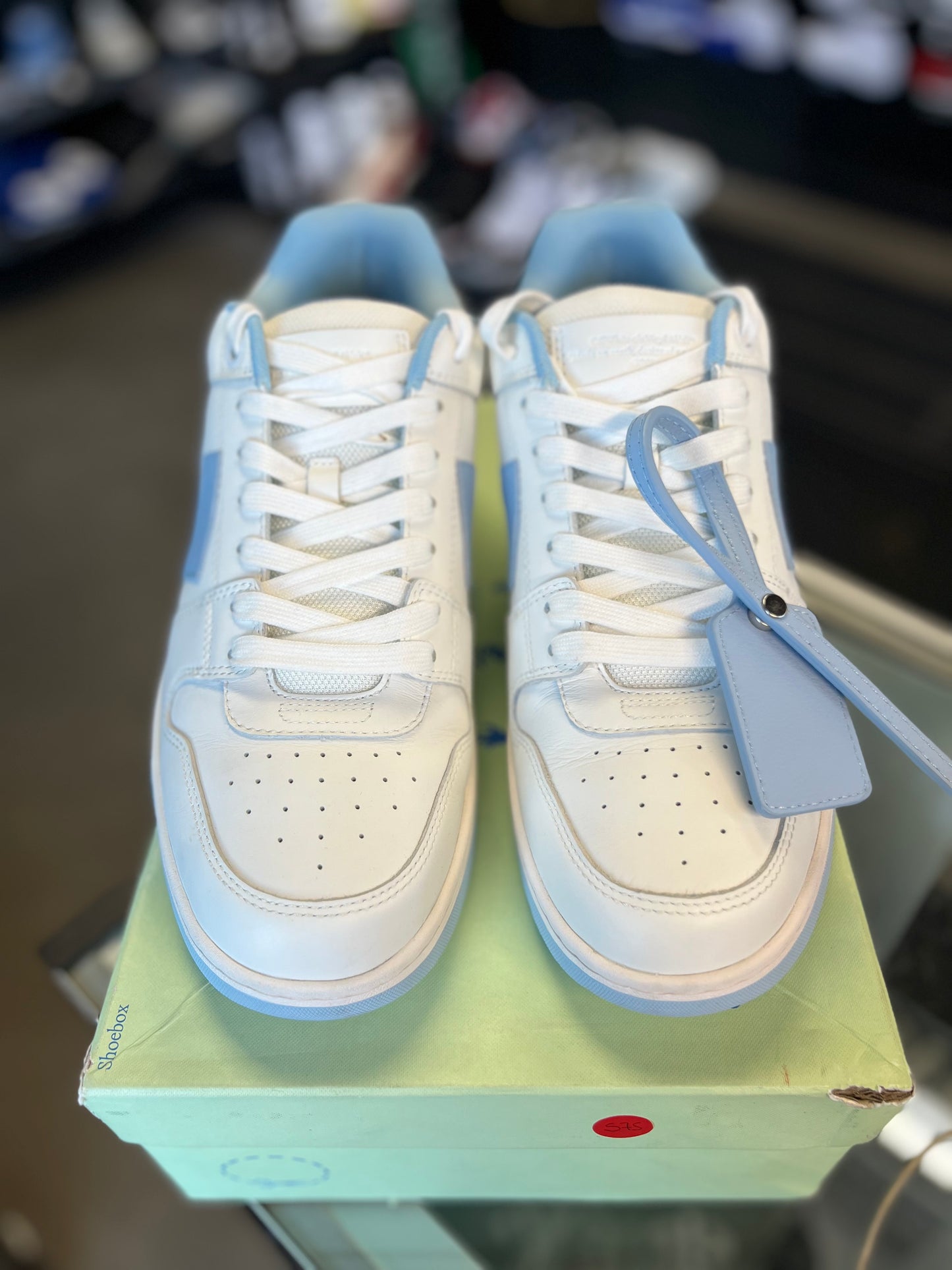 Off White Out Off Office “Light Blue White” Size 44EU