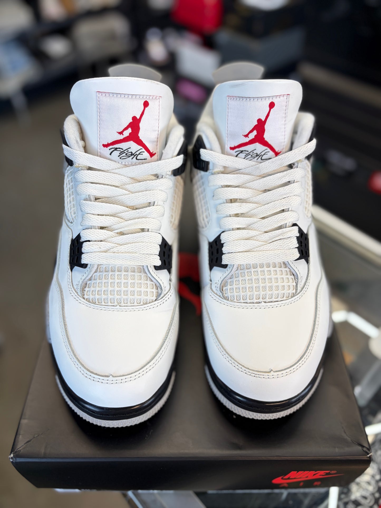 Jordan 4 “White Cement” Size 9