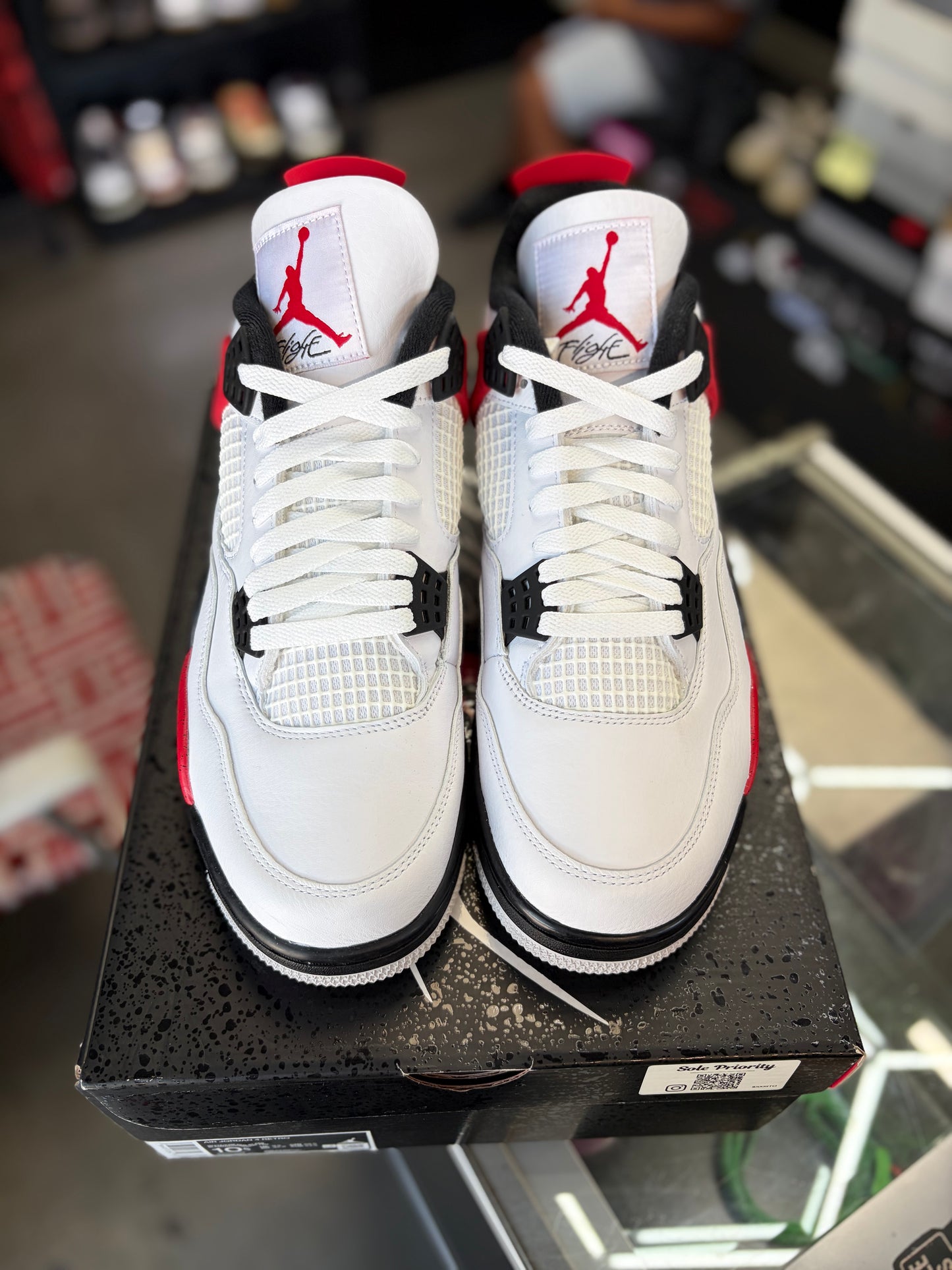 Jordan 4 “Red Cement” Size 10.5