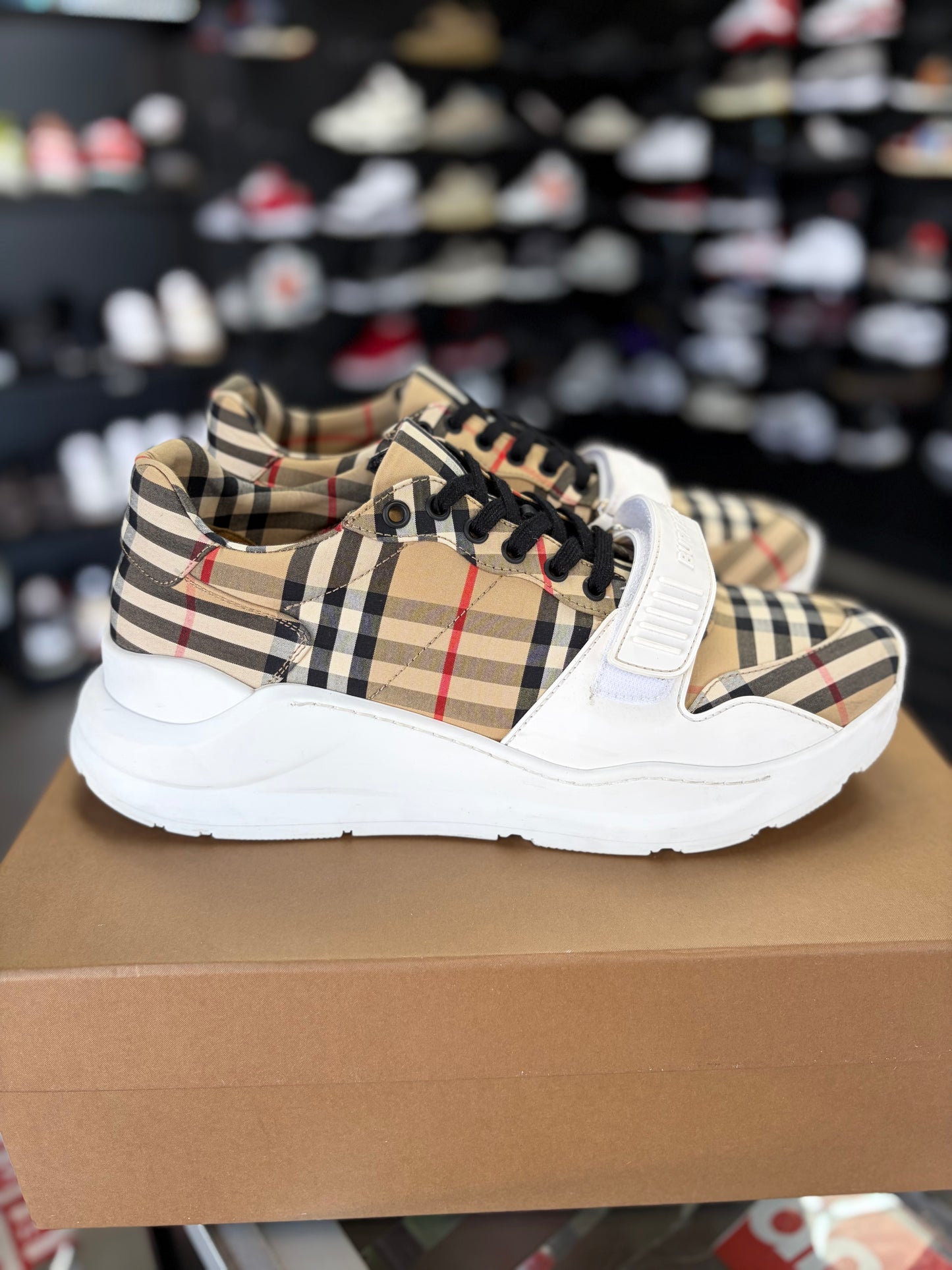 Burberry Regis Check Sneakers Size 45EU