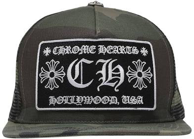 Chrome Hearts CH Hollywood Trucker Hat “Camo”