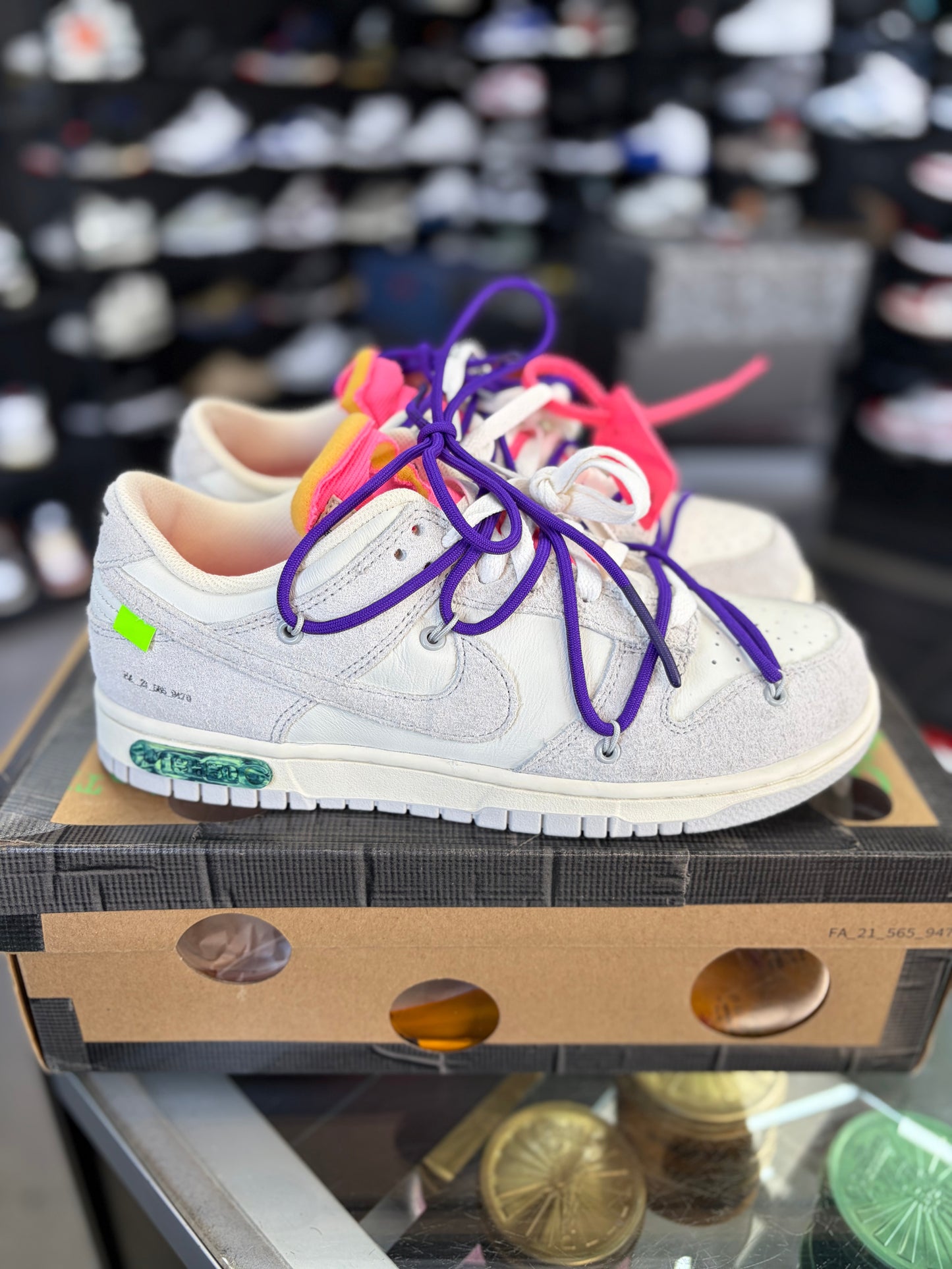 Nike Off White Dunk “Lot 15” Size 8