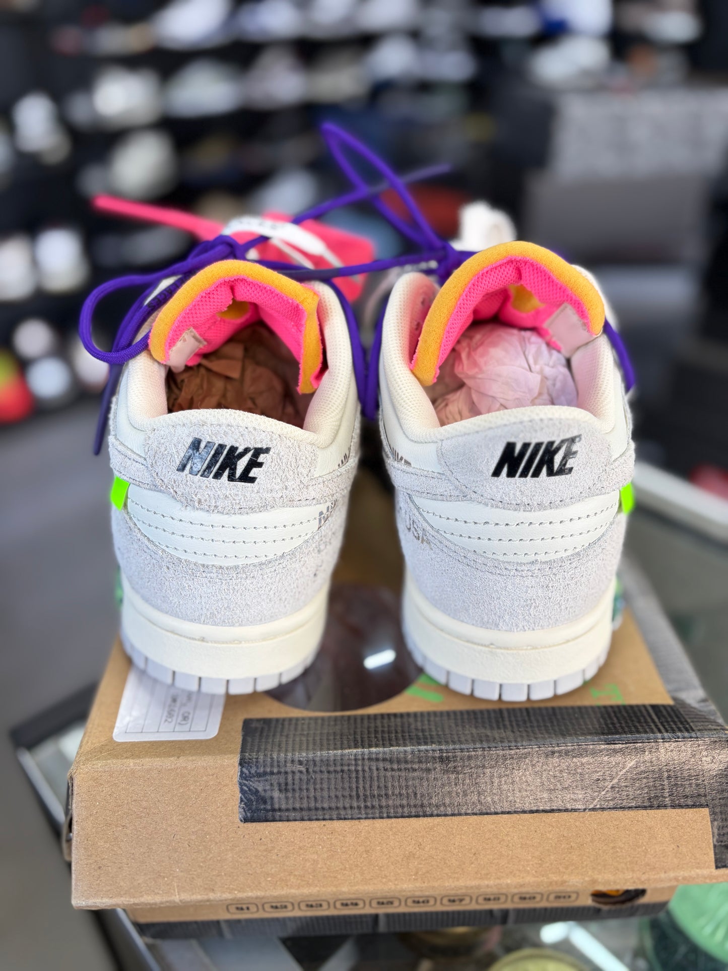 Nike Off White Dunk “Lot 15” Size 8