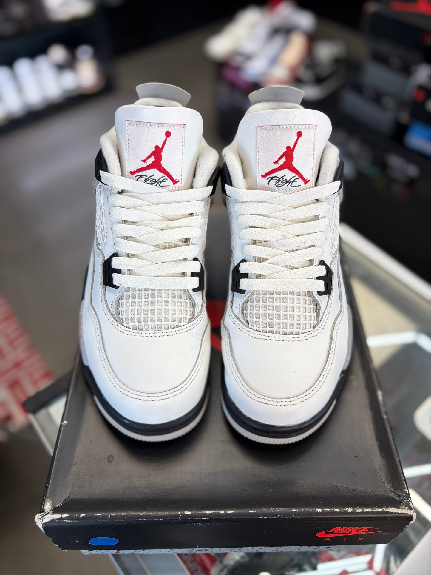 Jordan 4 “White Cement” (Gs) Size 6y/7.5w