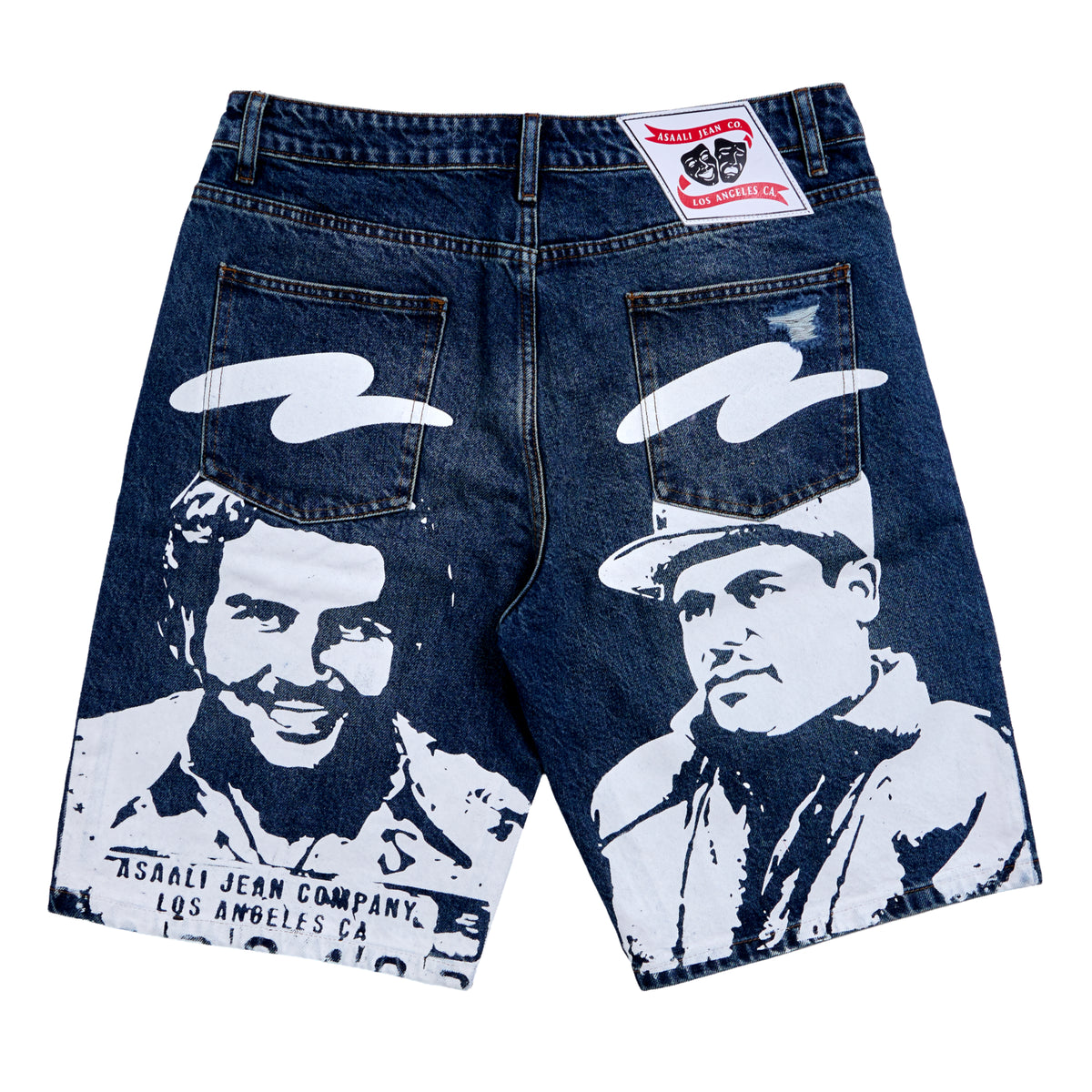 Asaali Blue Cartel Denim Shorts