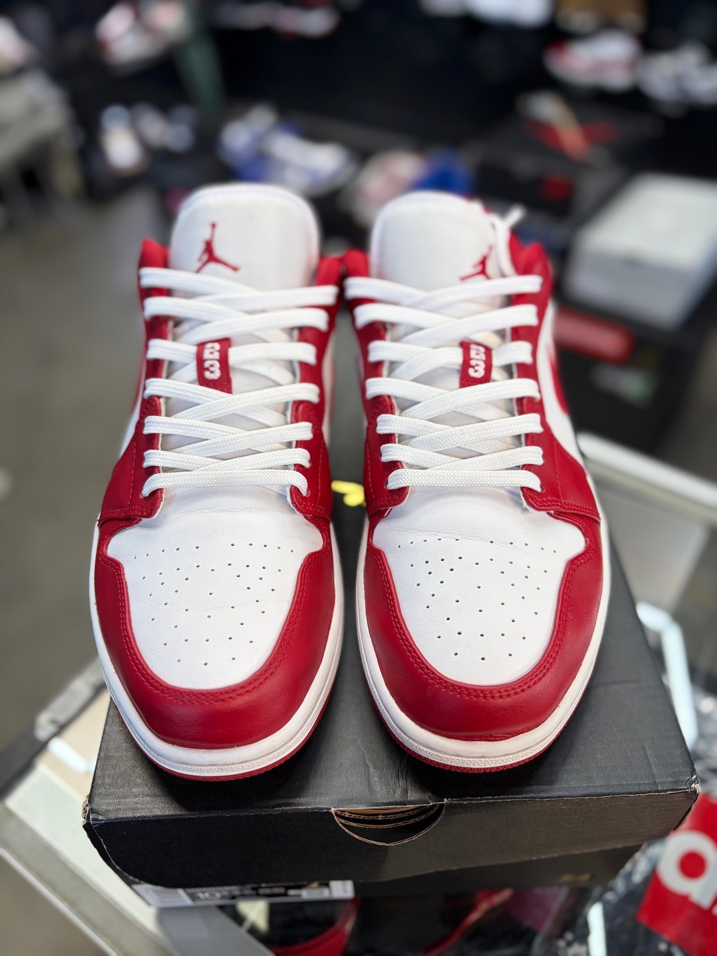Jordan 1 Low “Gym Red White” Size 10.5