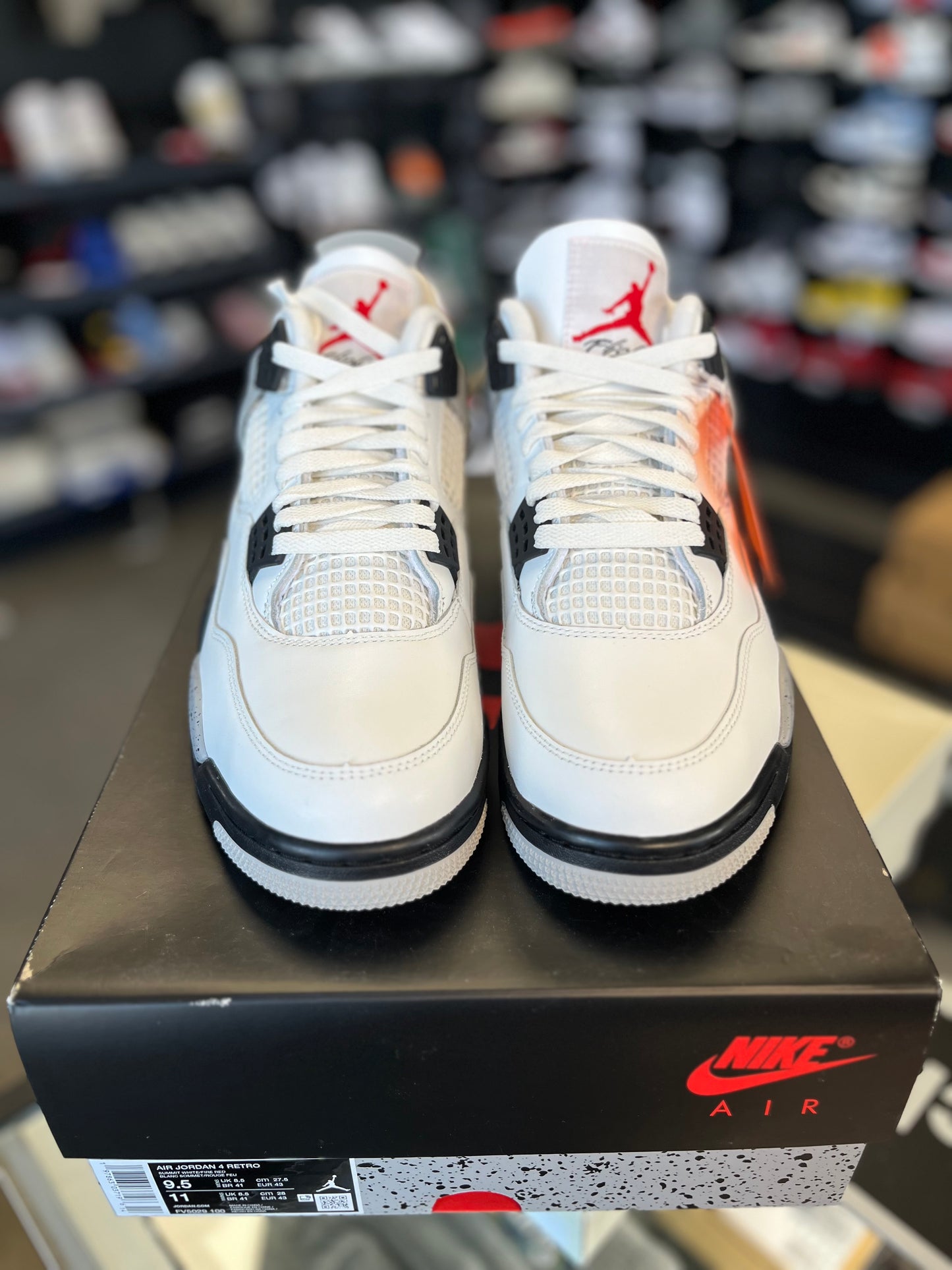 Jordan 4 “White Cement” Size 9.5