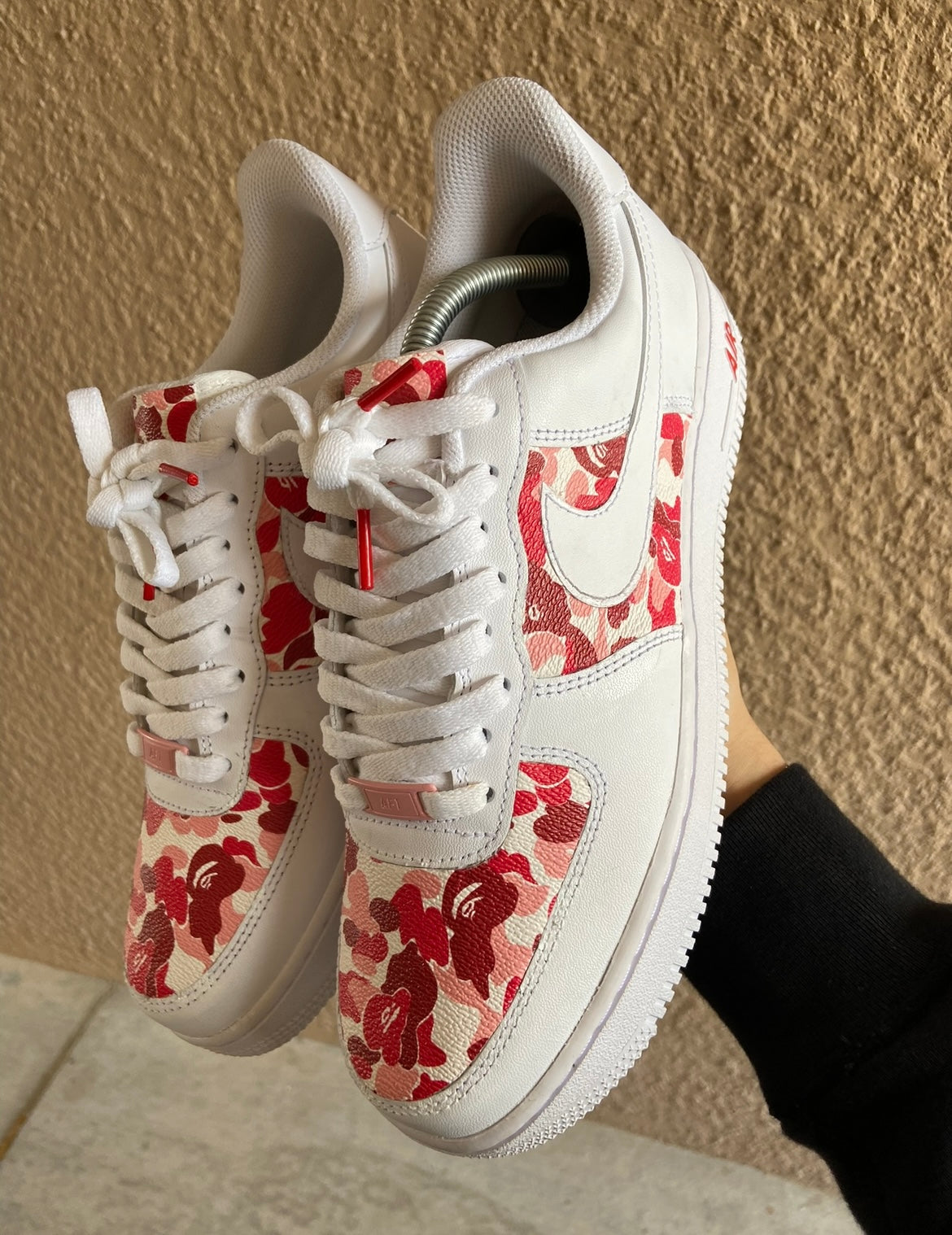 Custom Air Force 1 “Red Bape”