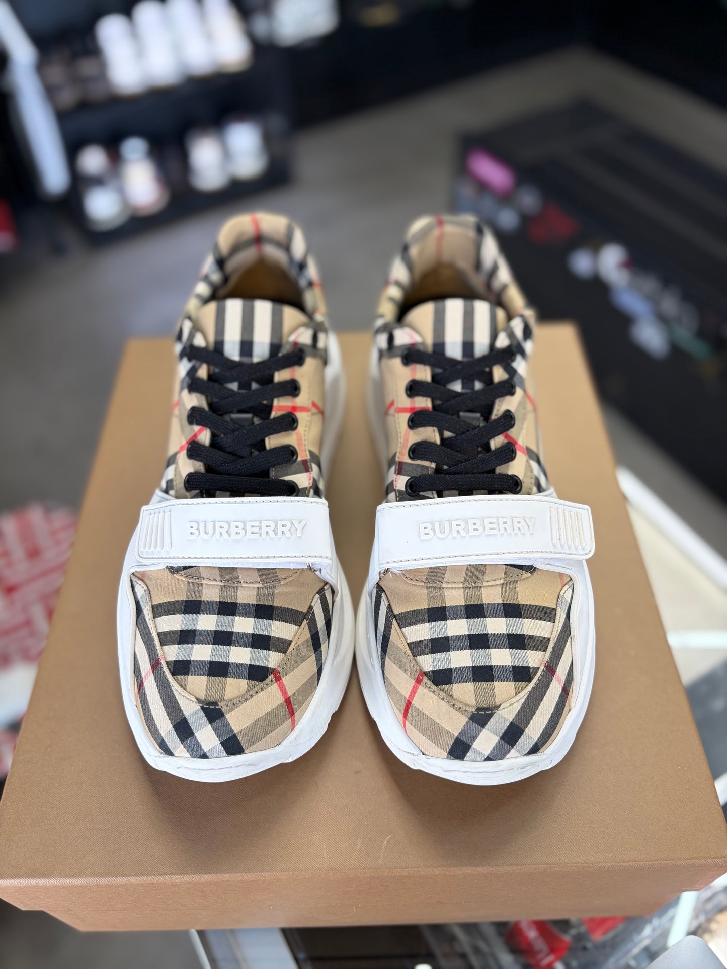 Burberry Regis Check Sneakers Size 45EU