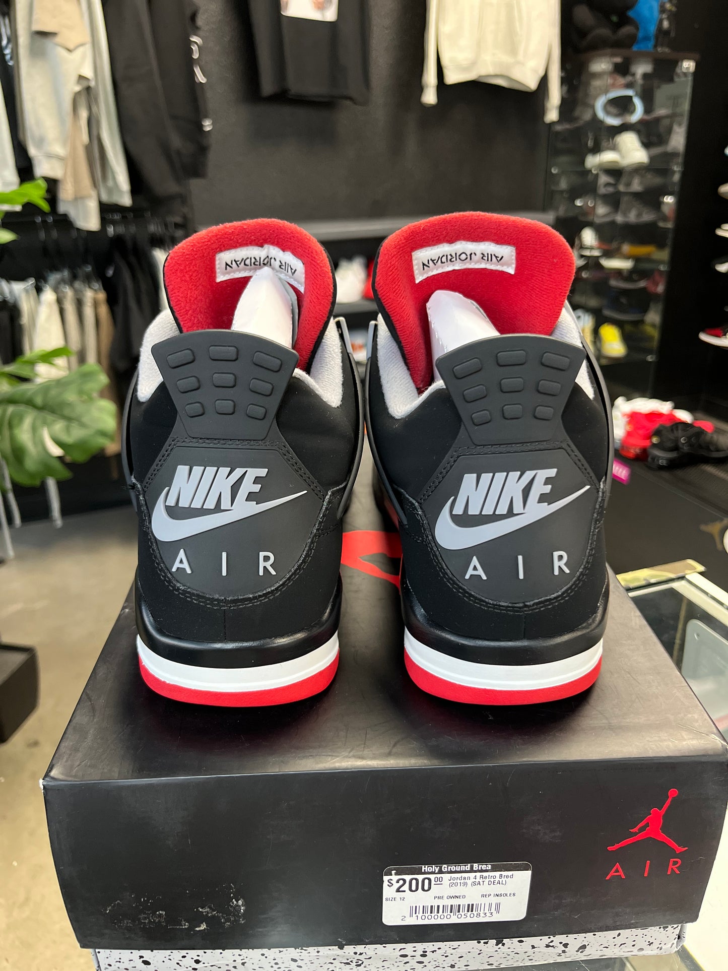 Jordan 4 “Bred” (2019) Size 12