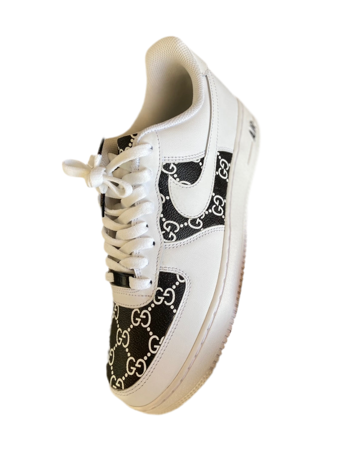 Custom Air Force 1 “White/Black Gucci”