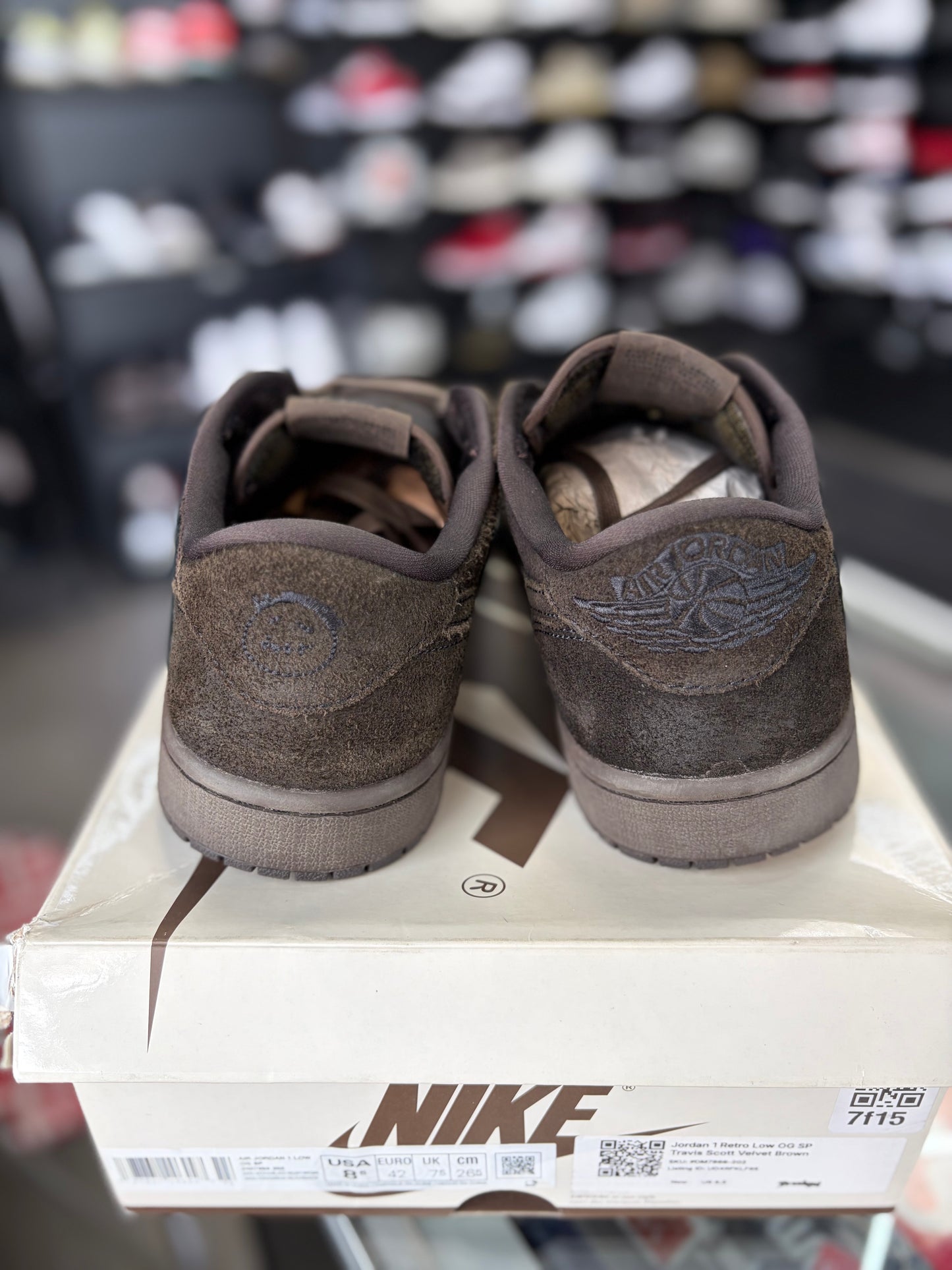 Jordan 1 Low x Travis Scott “Velvet” Size 8.5
