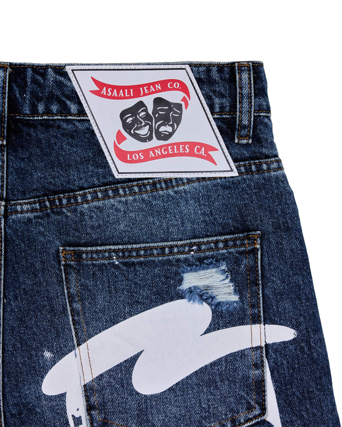 Asaali Blue Cartel Denim Shorts
