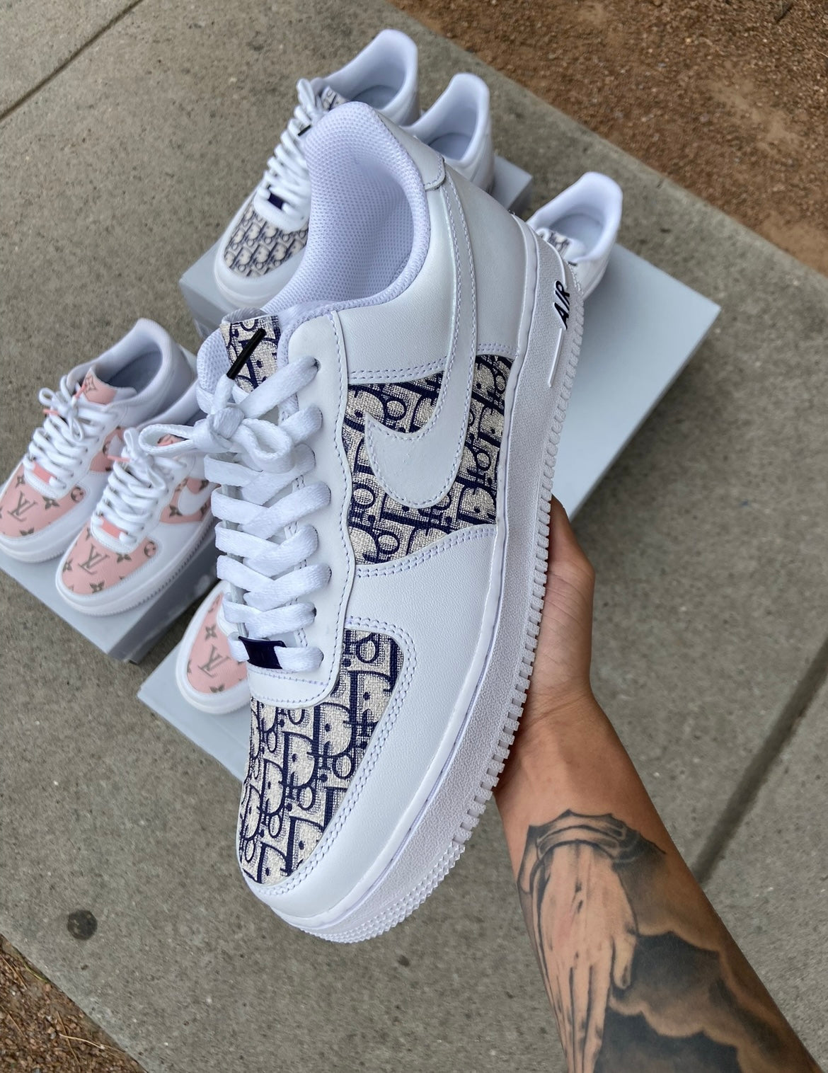 Custom Air Force 1 “Navy/Dior”