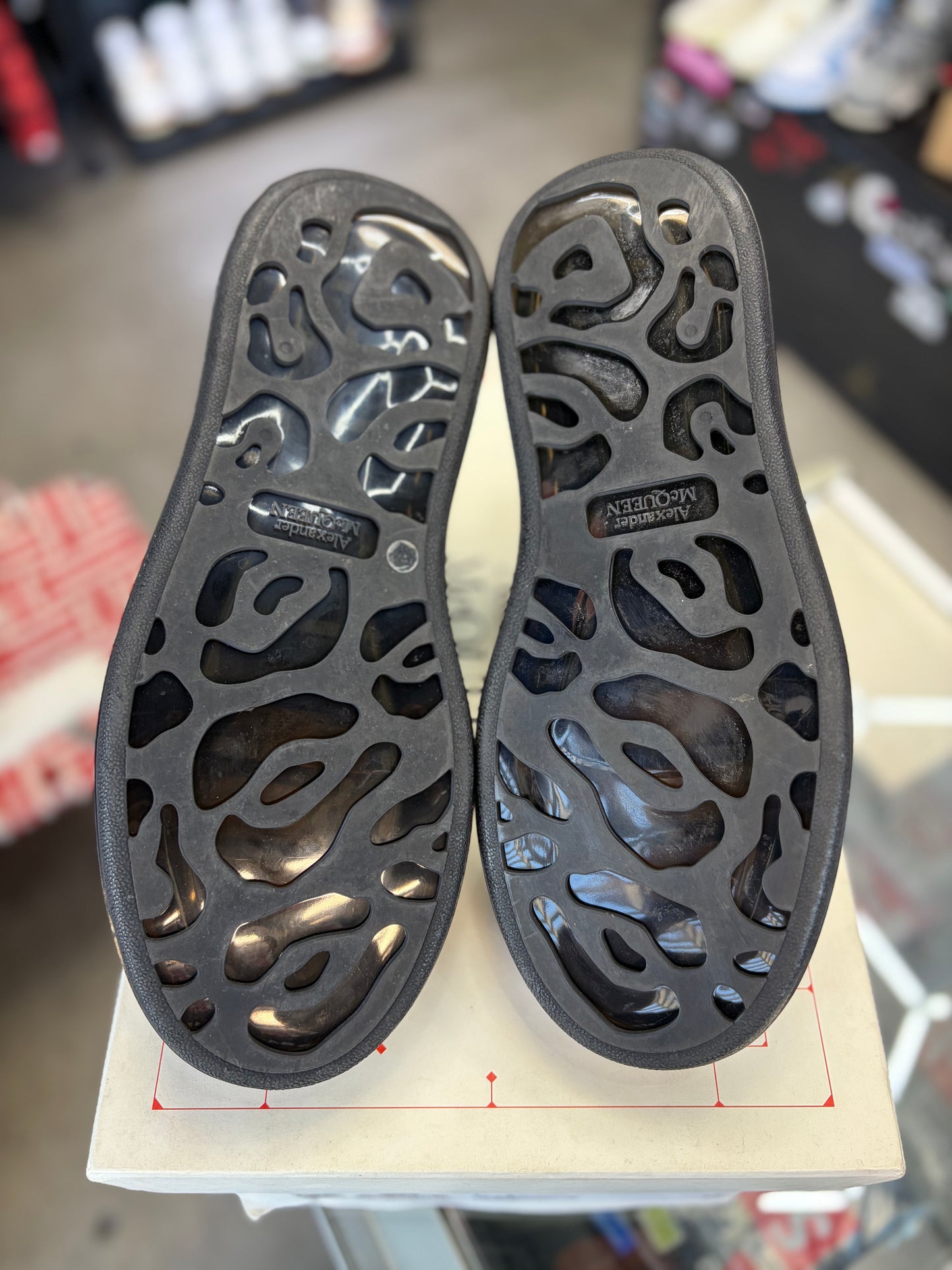 Alexander McQueen “Black/Silver/ Black Sole” Size 40EU