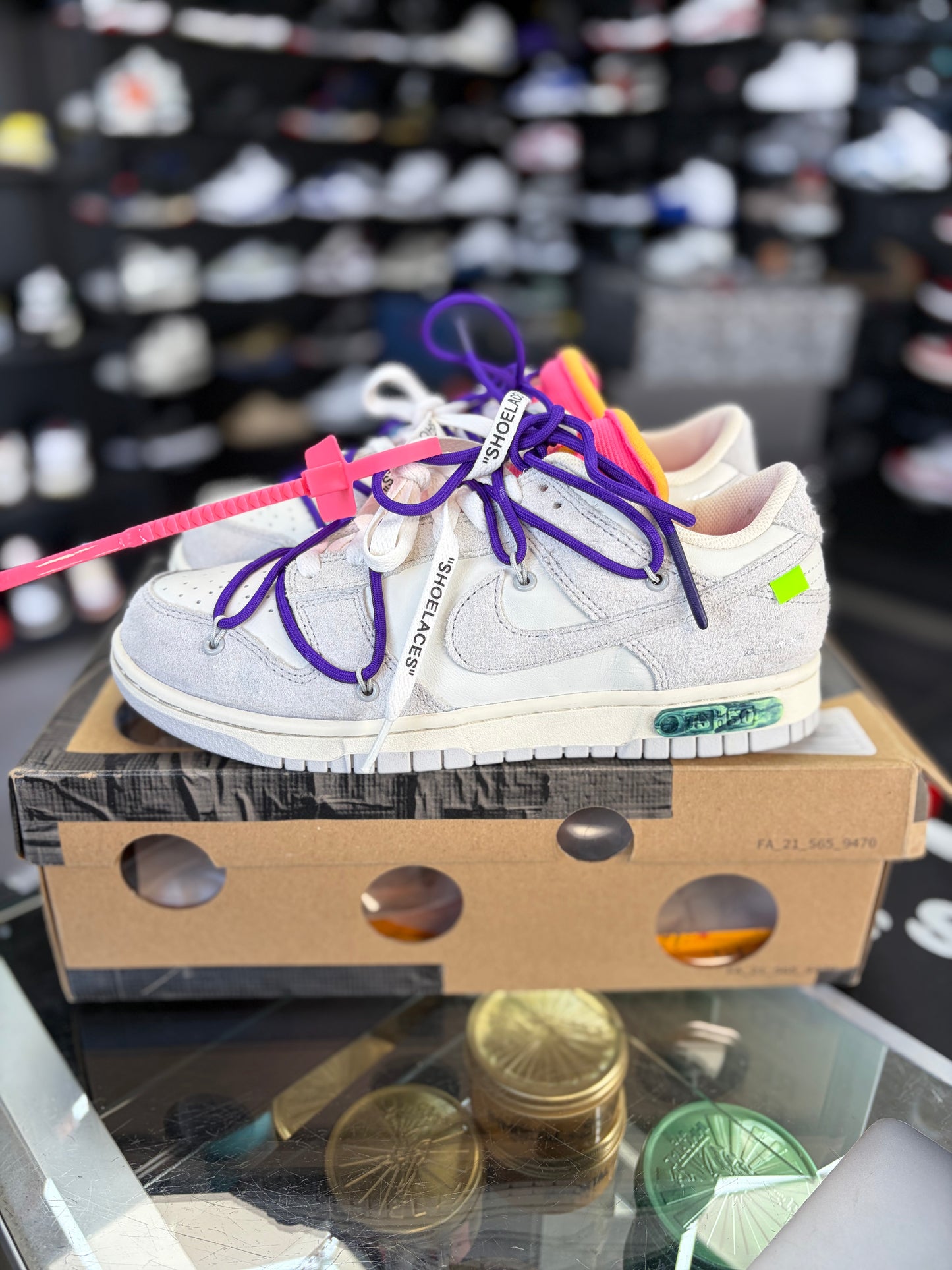 Nike Off White Dunk “Lot 15” Size 8