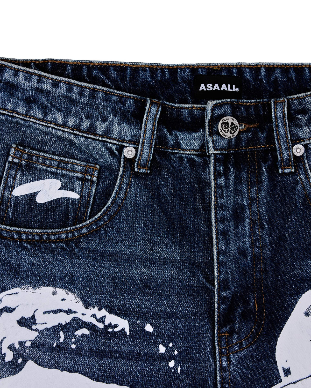 Asaali Blue Cartel Denim Shorts